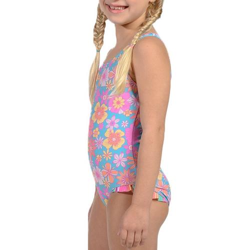 Girls' Ingear Ruffle One Piece Swimsuit - Primary Image