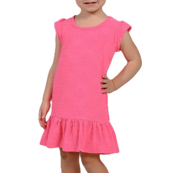 Girls' Ingear Terry Ruffle Dress Swim Cover Up Toddler 2T Pink