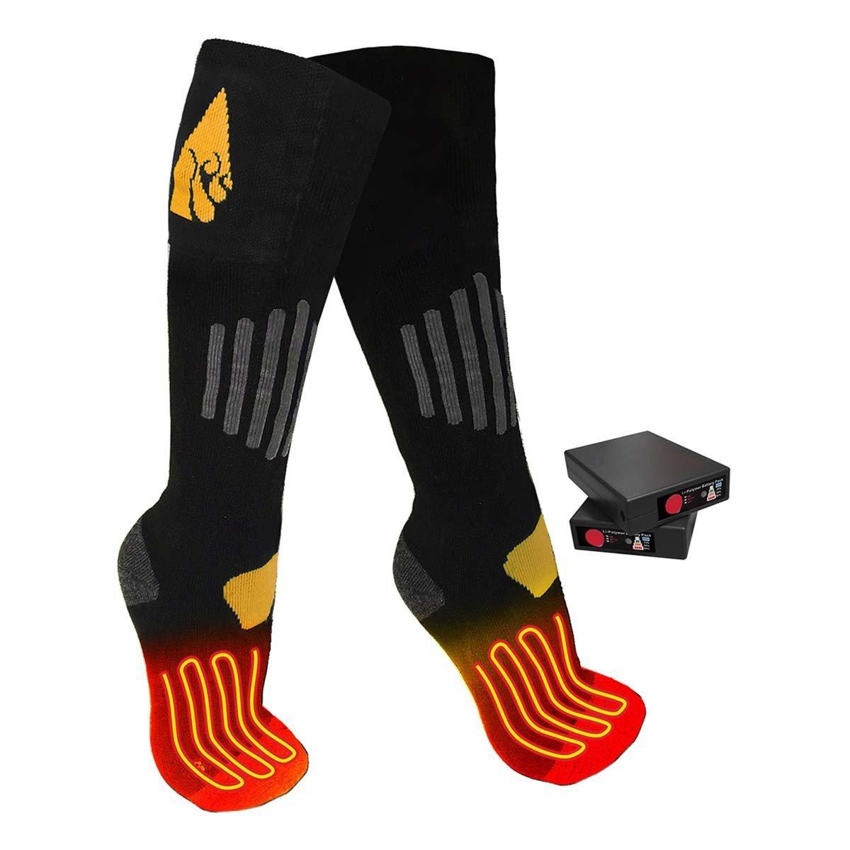 ActionHeat 3V Cotton Rechargeable Battery Heated 1.0 Knee High Socks - ActionHeat