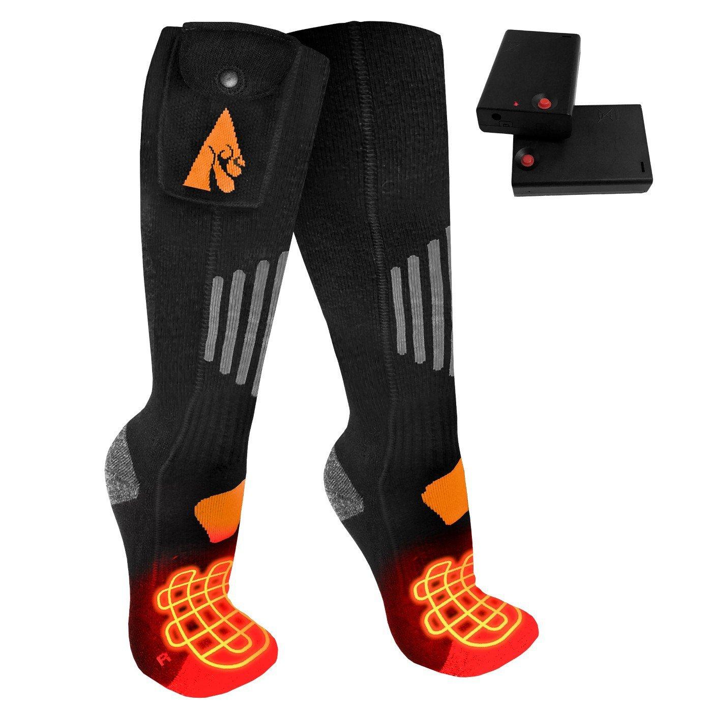 ActionHeat 3V Wool Rechargeable Battery Heated 1.0 Knee High Hunting Socks - ActionHeat