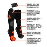 ActionHeat 3V Wool Rechargeable Battery Heated 1.0 Knee High Hunting Socks - Thumbnail 5 of 8
