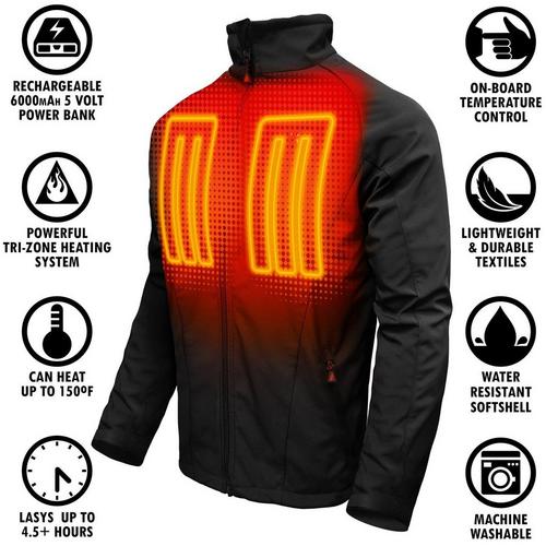 Men's ActionHeat 5V Battery Heated Softshell Jacket - Primary Image