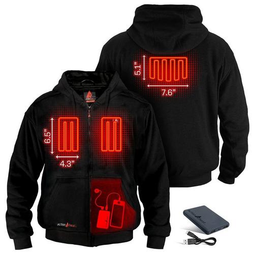 ActionHeat 5V Battery Full Zip Hoodie Hooded Fleece Jacket - Primary Image