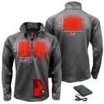 Men's ActionHeat 5V Battery Heated 1/2 Zip Pullover - Thumbnail 3 of 10