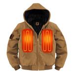Men's ActionHeat 5V Battery Hooded Canvas Jacket - Thumbnail 12 of 15