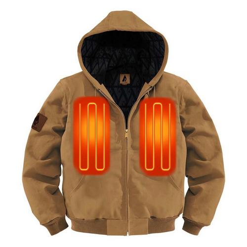Men's ActionHeat 5V Battery Hooded Canvas Jacket - Primary Image