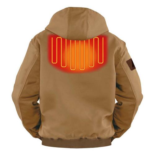 Men's ActionHeat 5V Battery Hooded Canvas Jacket - Primary Image