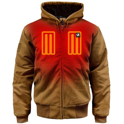 Men's ActionHeat 5V Battery Hooded Canvas Jacket - Primary Image
