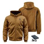 Men's ActionHeat 5V Battery Hooded Canvas Jacket - Thumbnail 11 of 15