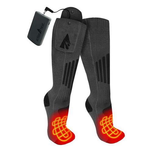 ActionHeat 3.7V Wool Rechargeable Heated 2.0 Crew Socks - Primary Image