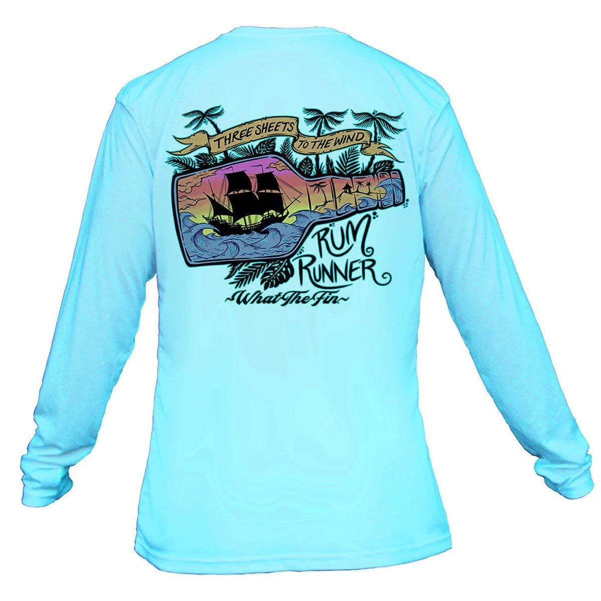 Men's What The Fin Rum Runner Performance Long Sleeve T-Shirt - What The Fin