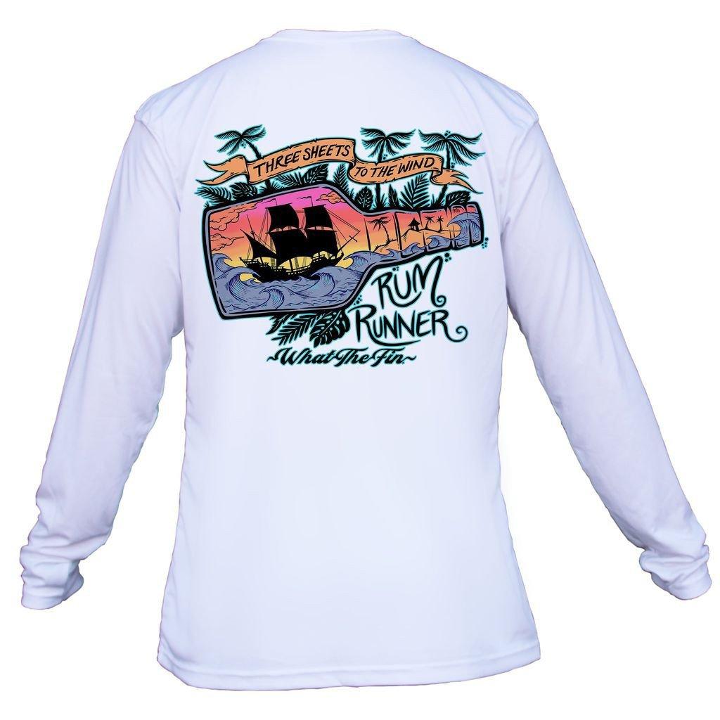 Men's What The Fin Rum Runner Performance Long Sleeve T-Shirt - What The Fin