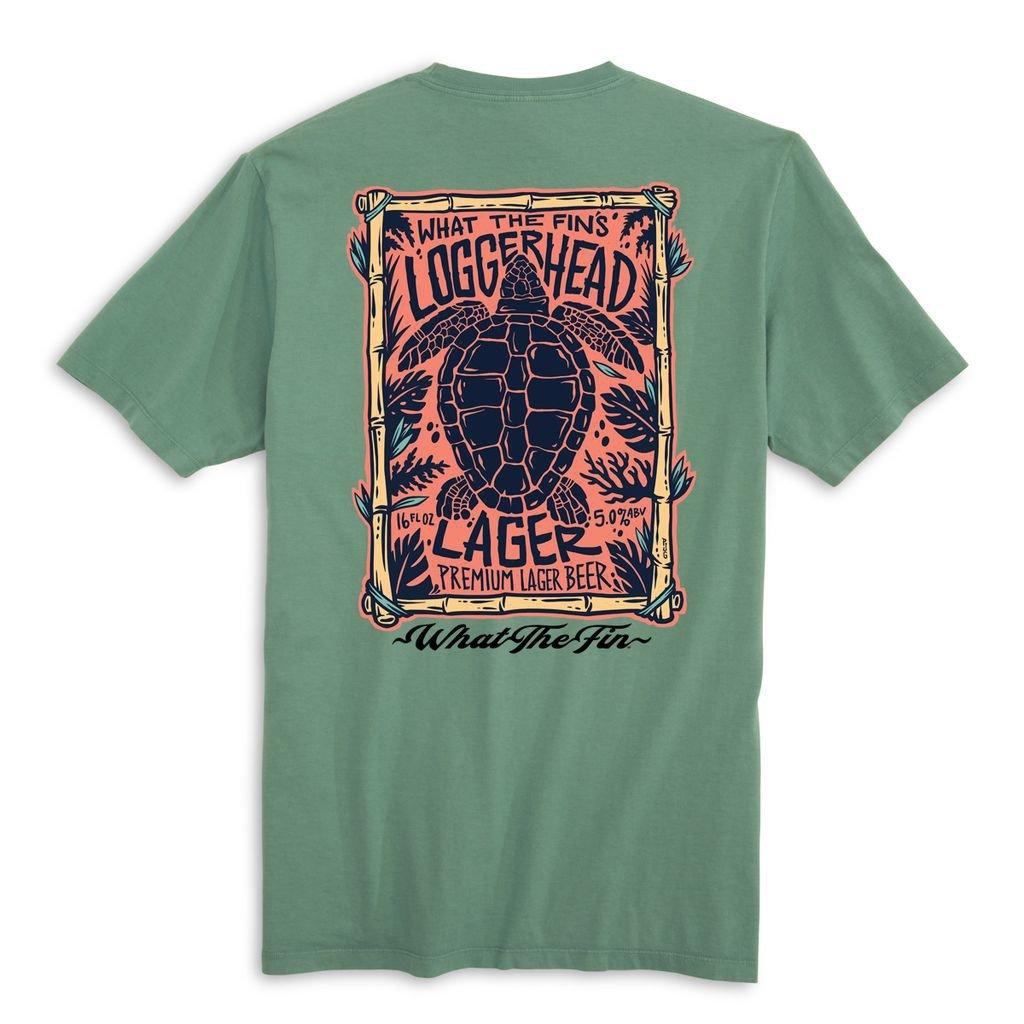 Men's What The Fin Loggerhead Lager T-Shirt - What The Fin