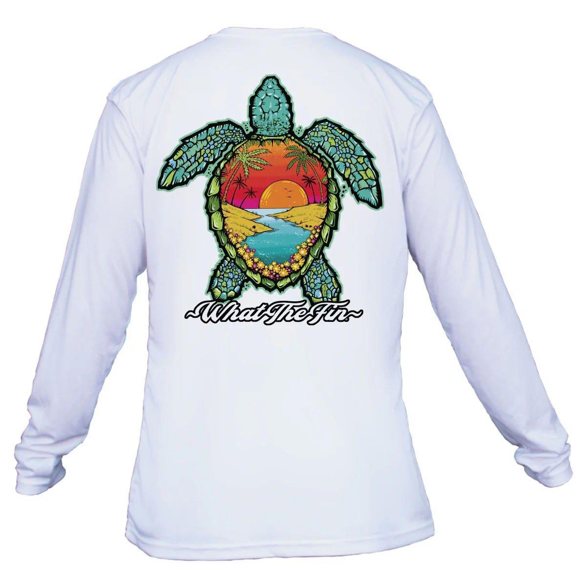 Men's What The Fin Turtle OI Performance Long Sleeve T-Shirt - What The Fin