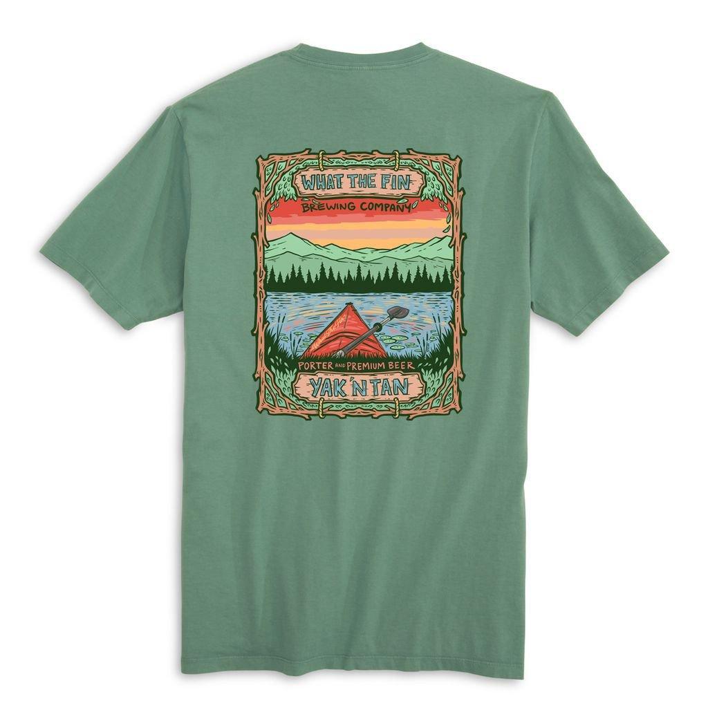Men's What The Fin Yak N Tan T-Shirt - What The Fin