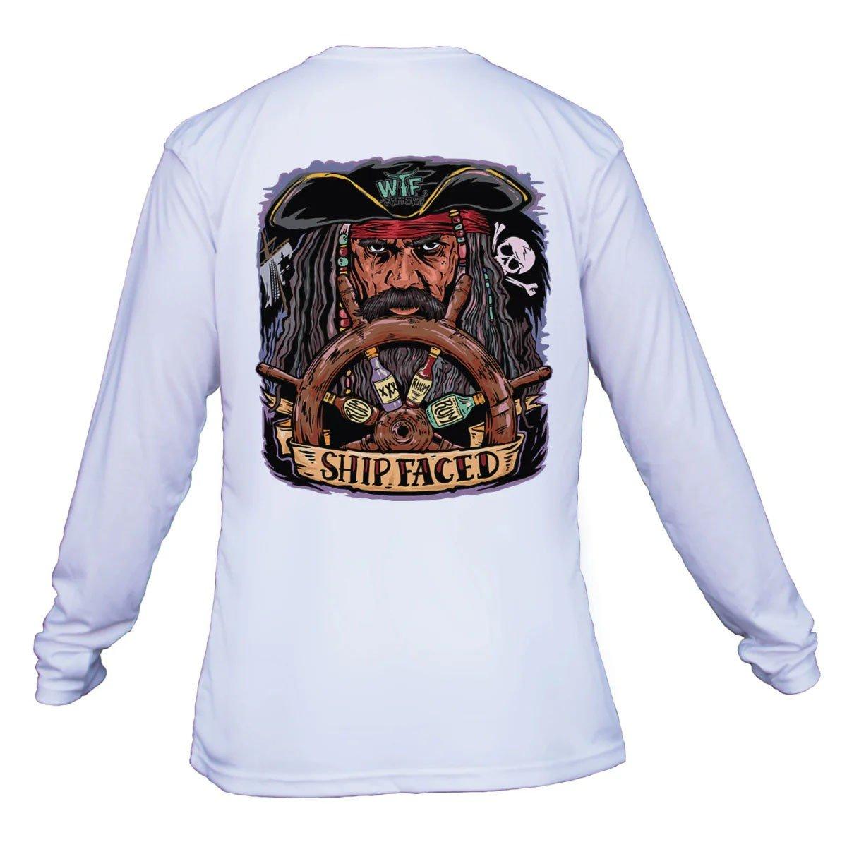 Men's What The Fin Shipfaced Performance Long Sleeve T-Shirt - What The Fin