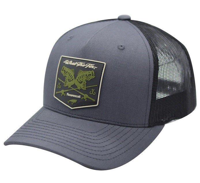 What The Fin Founders Bass PVC Patch Snapback Hat - What The Fin