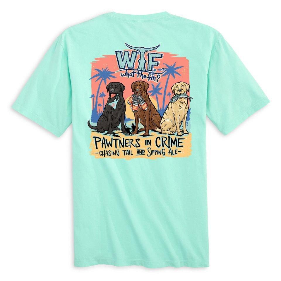 Men's What The Fin Pawtners In Crime T-Shirt - What The Fin