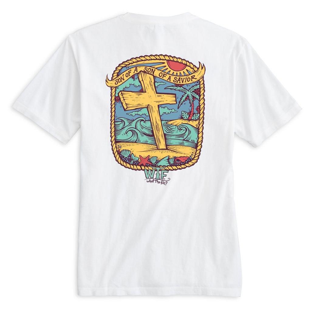 Men's What The Fin Son of A Savior T-Shirt - What The Fin