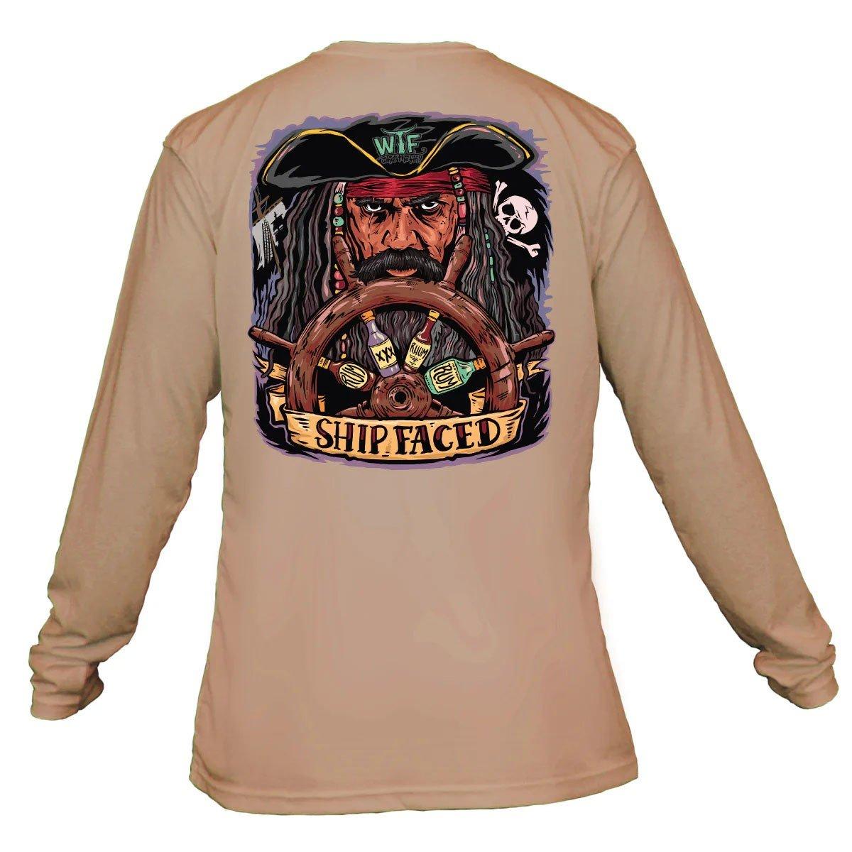 Men's What The Fin Shipfaced Performance Long Sleeve T-Shirt - What The Fin