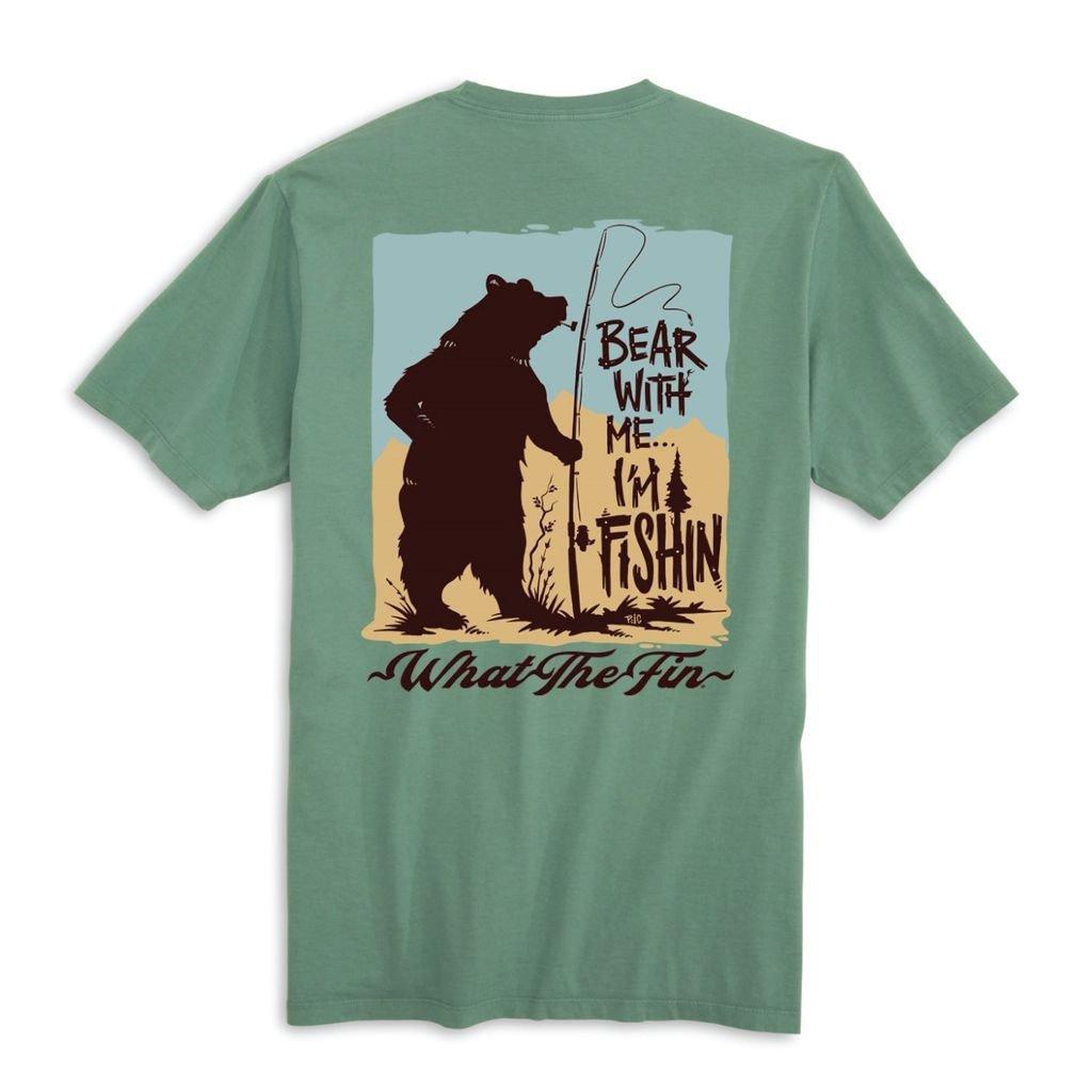 Men's What The Fin Bear With Me T-Shirt - What The Fin