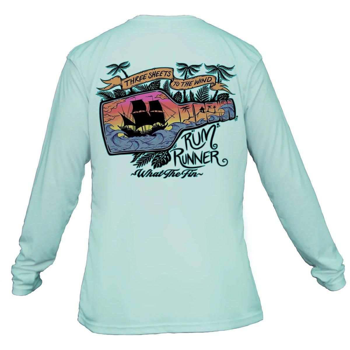 Men's What The Fin Rum Runner Performance Long Sleeve T-Shirt - What The Fin