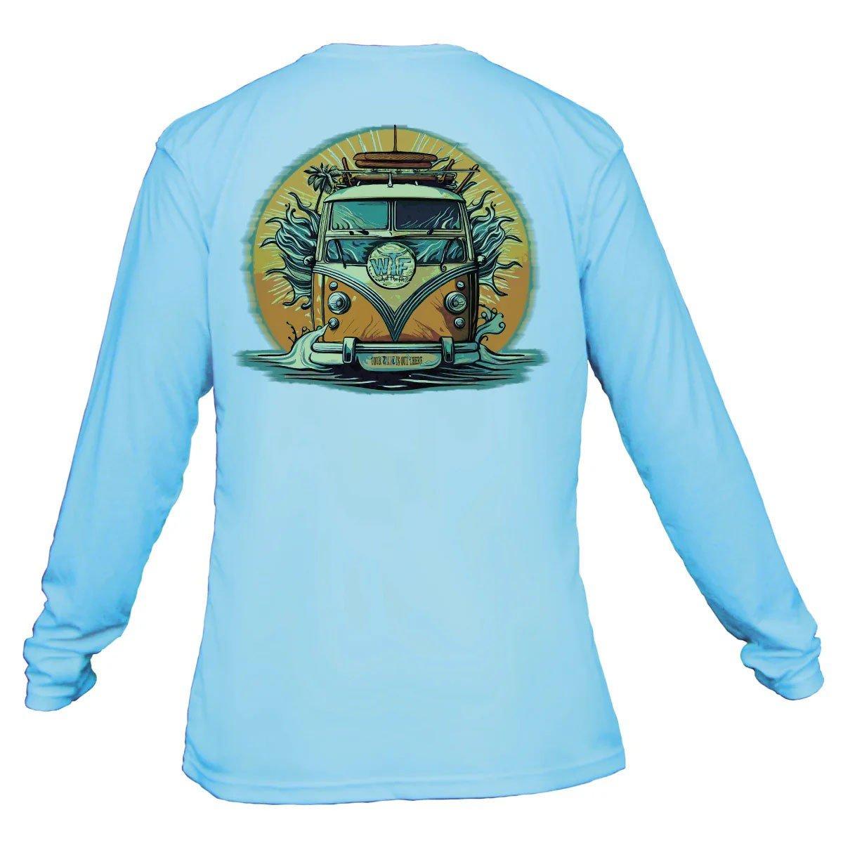 Men's What The Fin Surf Cruiser Performance Long Sleeve T-Shirt - What The Fin