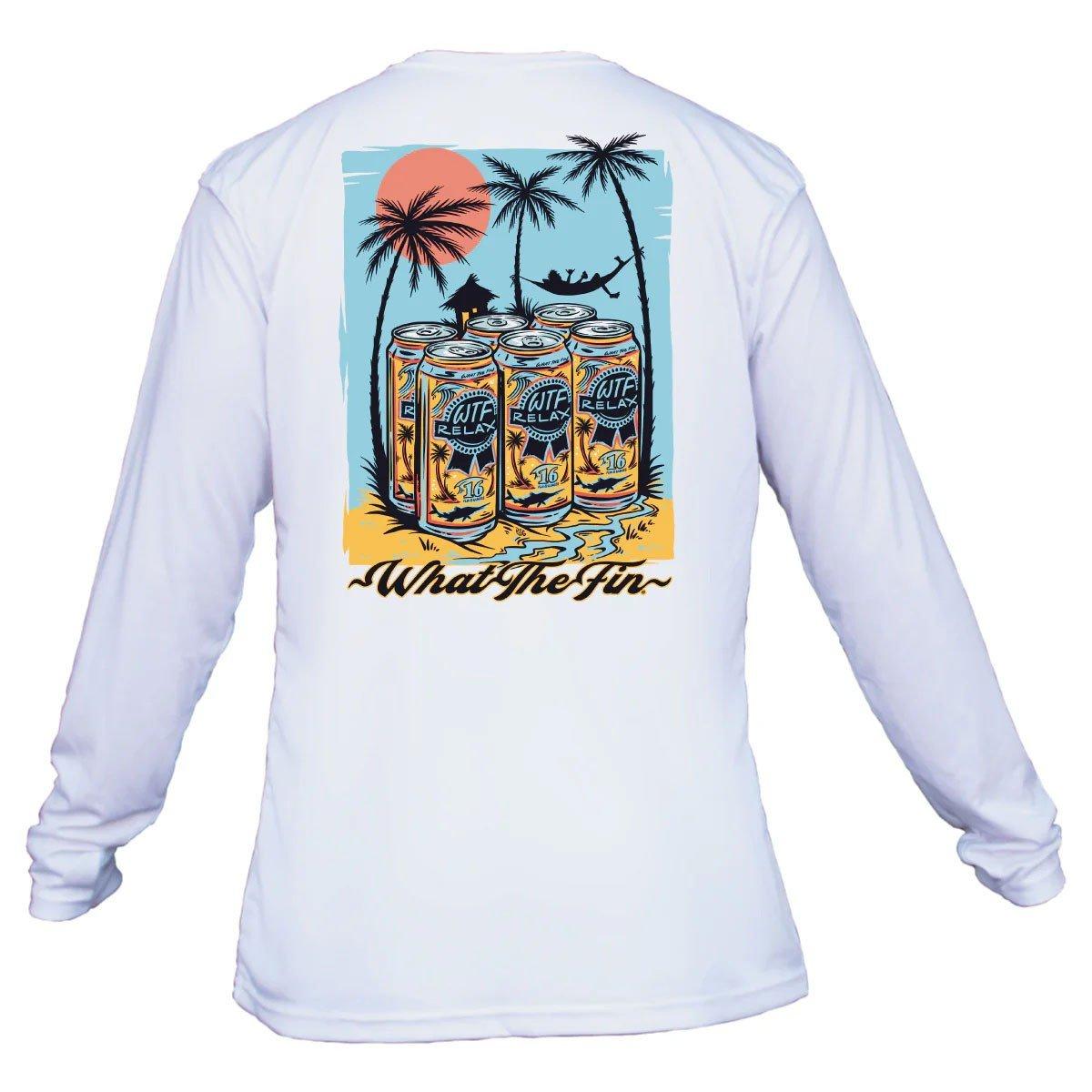 Men's What The Fin Six Pack Relax Performance Long Sleeve T-Shirt - What The Fin