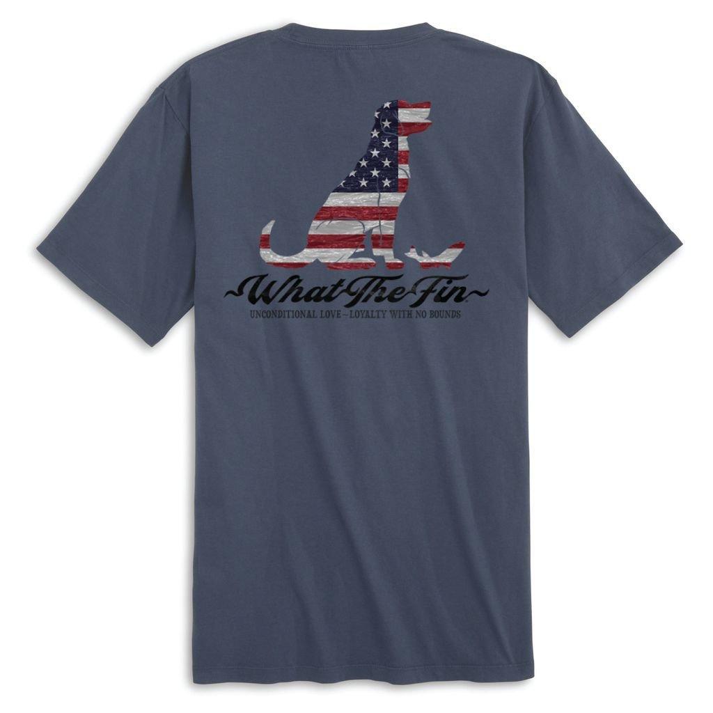 Men's What The Fin Loyal Pawtners USA T-Shirt - What The Fin