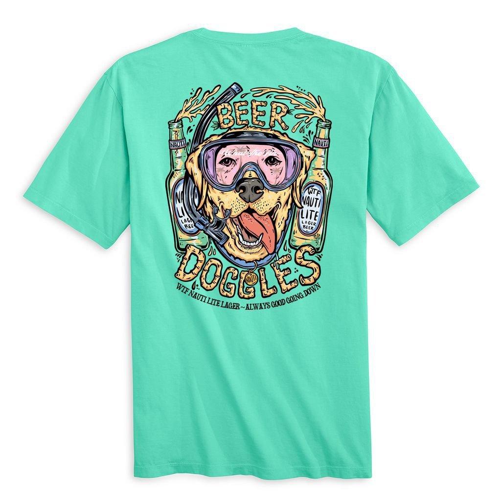 Men's What The Fin Beer Doggles T-Shirt - What The Fin