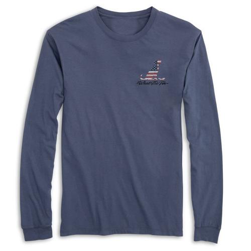Men's What The Fin Loyal Pawtners USA Long Sleeve T-Shirt - Primary Image