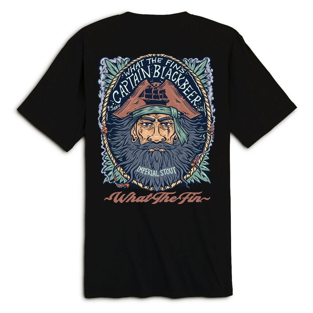 Men's What The Fin Captain Beer T-Shirt - What The Fin