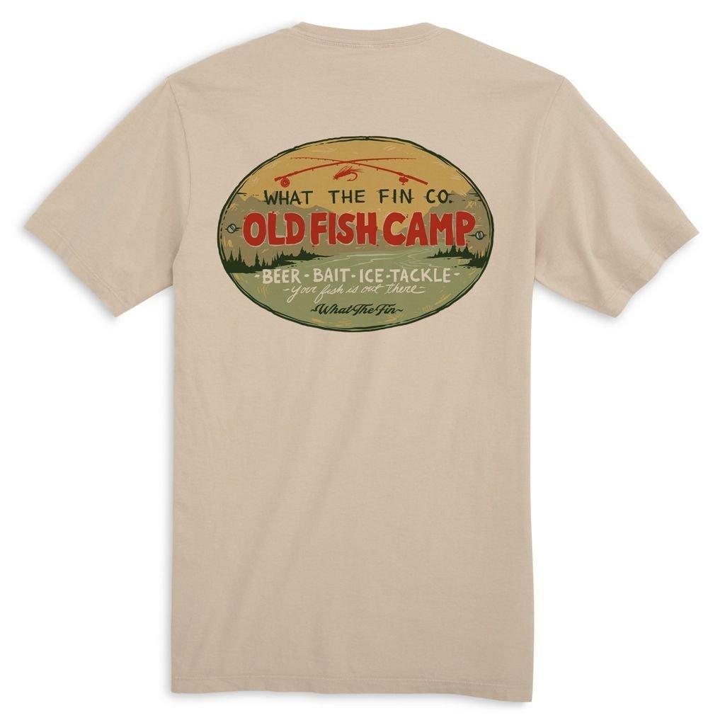Men's What The Fin Old Fish Camp T-Shirt - What The Fin