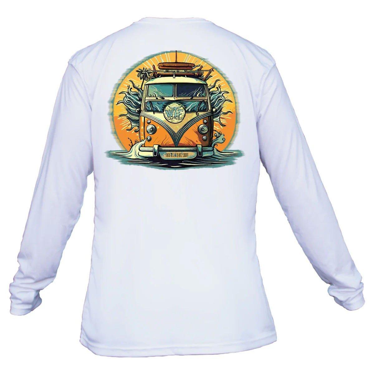 Men's What The Fin Surf Cruiser Performance Long Sleeve T-Shirt - What The Fin