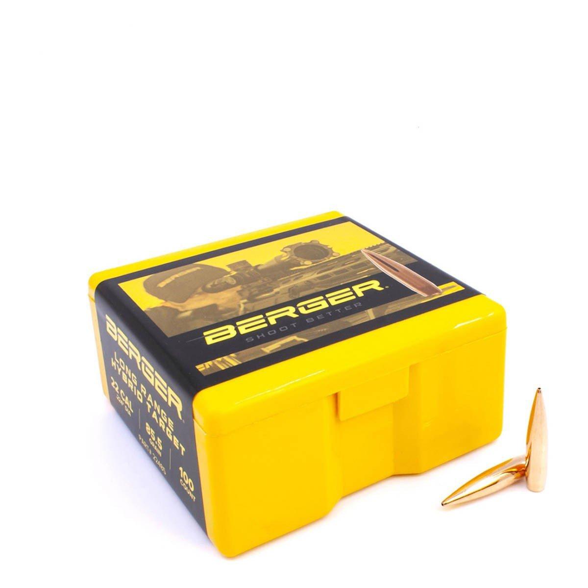 Berger Long Range Hybrid Target 22 Caliber HPBT Rifle Bullets - Berger Bullets