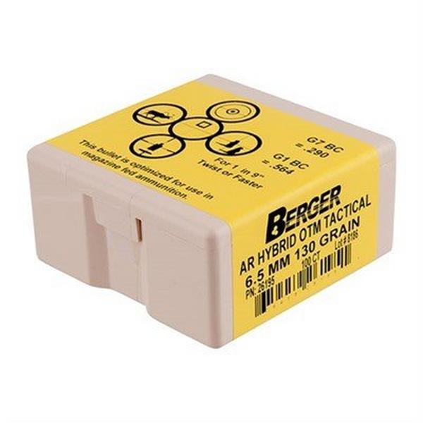 BERGER Bullets Tactical Match Grade 26 Caliber Rifle Bullets