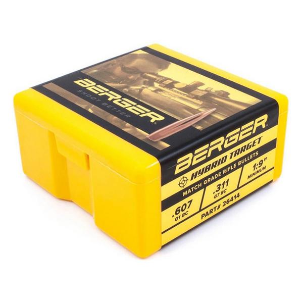 Berger Hybrid Target 26 Caliber Rifle Bullets