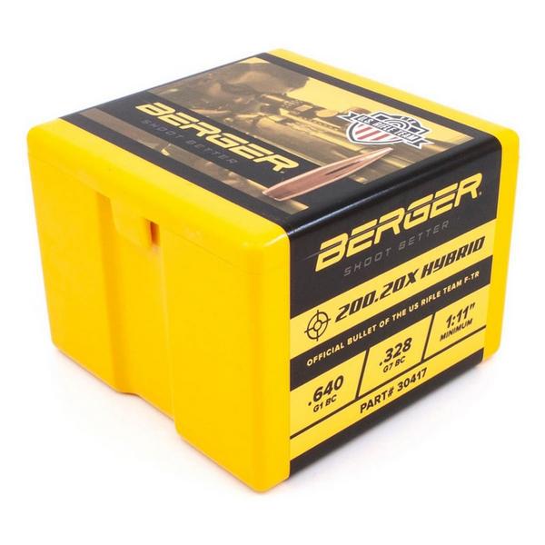 Berger 200.20x Hybrid Target Rifle Bullets