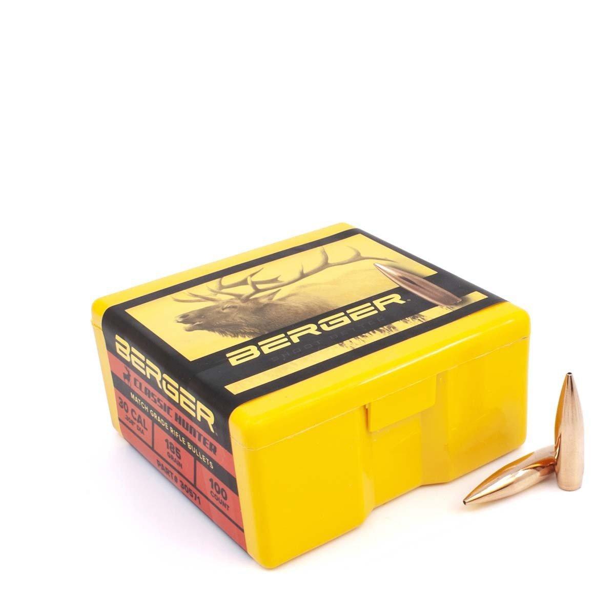Berger Classic Hybrid Hunter 30 Caliber Rifle Bullets - Berger