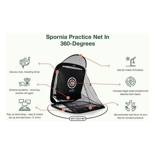 Spornia SPG-8 XL Edition Golf Practice Net - Primary Image