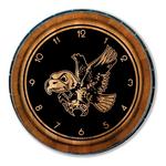 Timeless Etchings Iowa Hawkeyes Herky Wood Barrel Clock - Thumbnail 1 of 2
