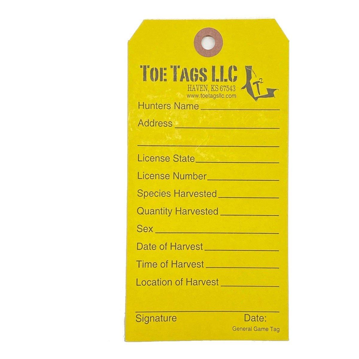 Toe Tags LLC General Game Tag - Toe Tags LLC