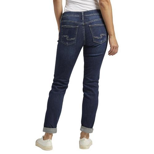 Women's Silver Jeans Co. Classic Slim Fit Boyfriend Ankle Jeans - Primary Image