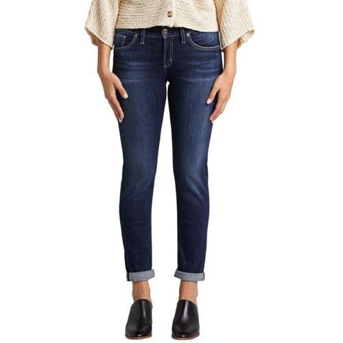 Women's Silver Jeans Co. Classic Ankle Slim Fit Boyfriend Ankle Jeans - Primary Image