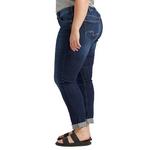 Women's Silver Jeans Co. Plus Size Plus Size Ankle Slim Fit Boyfriend Ankle Jeans - Thumbnail 2 of 3
