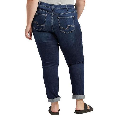 Women's Silver Jeans Co. Plus Size Plus Size Ankle Slim Fit Boyfriend Ankle Jeans - Primary Image