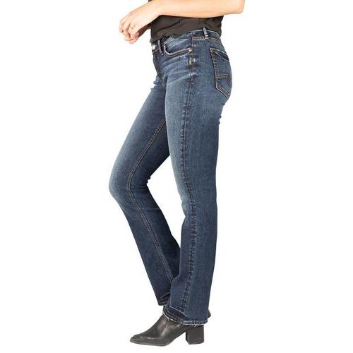 Women's Silver Jeans Co. Silver Elyse Washed Slim Fit Bootcut Jeans - Primary Image