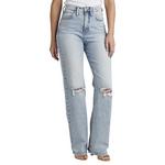 Women's Silver Jeans Co. Highly Desirable Trouser Slim Fit Straight Long Jeans - Thumbnail 1 of 2