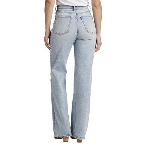 Women's Silver Jeans Co. Highly Desirable Trouser Slim Fit Straight Long Jeans - Primary Image