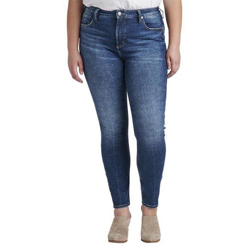 Women's Silver Jeans Co. Infinite Original Skinny Ankle Jeans - Primary Image